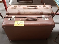 Lot 60 - antieke valies. 2 stuks - afbeelding 1 van  4