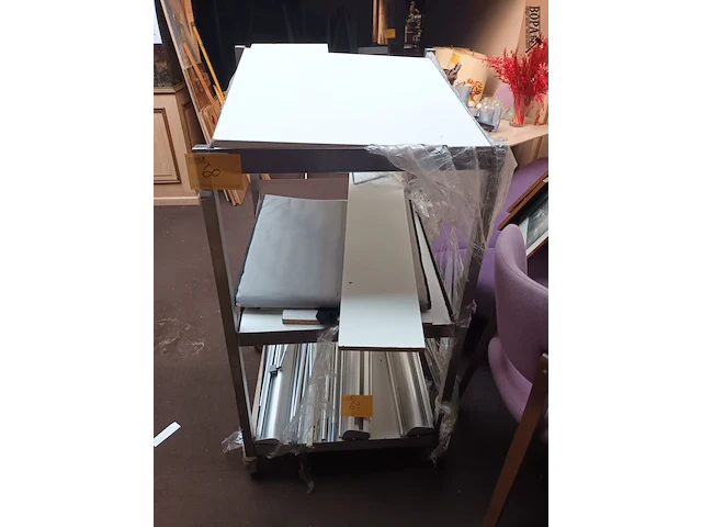 Lot 60 - rvs keukenrek - afbeelding 1 van  3