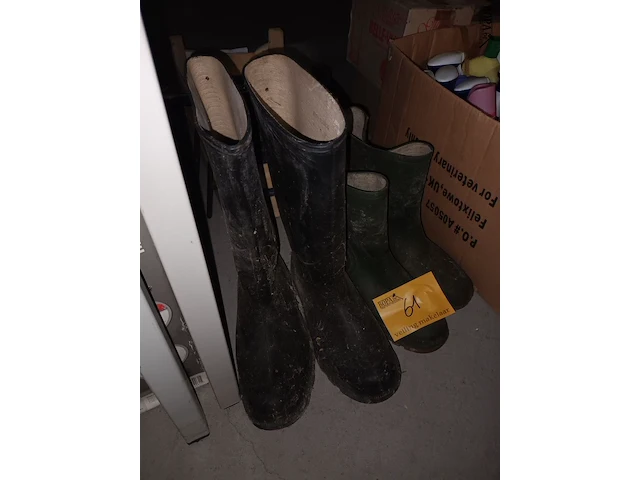 Lot 61 - rubberen laarzen - afbeelding 2 van  2