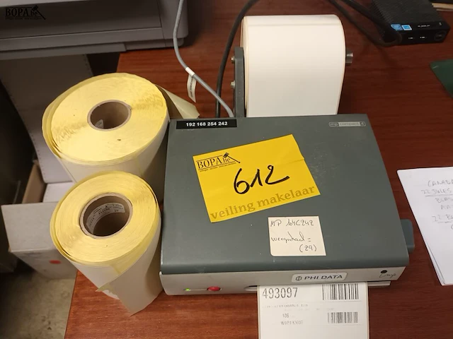 Lot 612 - label printer - afbeelding 1 van  3