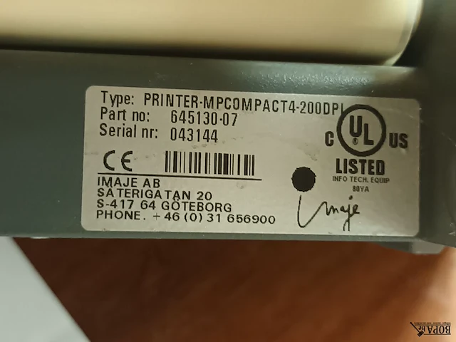 Lot 612 - label printer - afbeelding 3 van  3