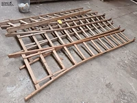 Lot 623 - houten ladders. 5 stuks - afbeelding 2 van  4