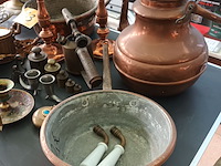 Lot 63 - koperen decoratie. 22 stuks - afbeelding 6 van  6