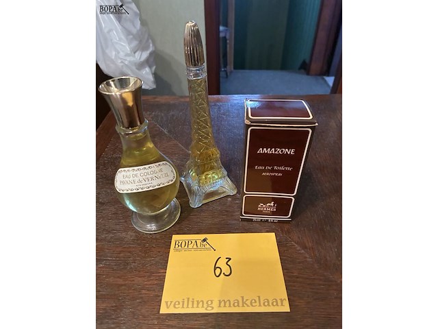 Lot 63 - lot eau de toilette - eau de cologne, oa. hermes, 3 stuks - afbeelding 1 van  2