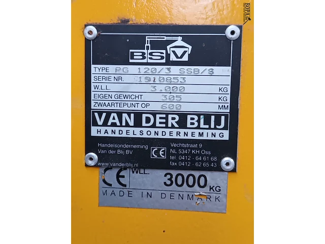 Lot 639 - palletvork voor takel - afbeelding 4 van  4