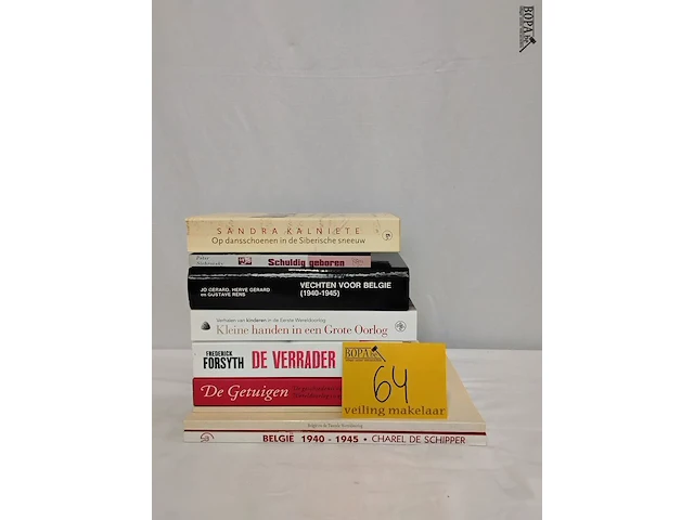 Lot 64 - lot boeken, ooggetuigen van de oorlog, 9 stuks - afbeelding 1 van  1