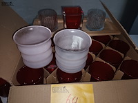 Lot 64 - theelichthouders en ledkaarsen. 45 stuks - afbeelding 3 van  3