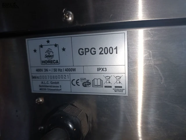 Lot 65 - dubbele contact grill select horeca - afbeelding 4 van  4