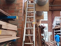 Lot 657 - aluminium ladder - afbeelding 1 van  3