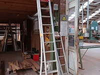 Lot 675 - aluminium ladder. 2 stuks - afbeelding 1 van  3