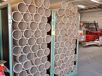 Lot 682 - karren met kartonnen kokers. 2 stuks - afbeelding 1 van  2
