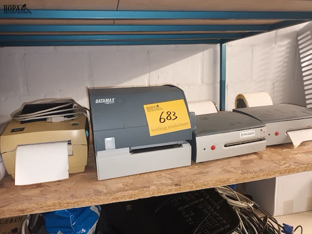 Lot 683 - label printer. 4 stuks - afbeelding 1 van  4