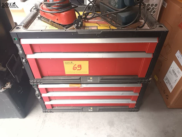 Lot 69 - materiaalkoffer sencys met inhoud - afbeelding 1 van  4