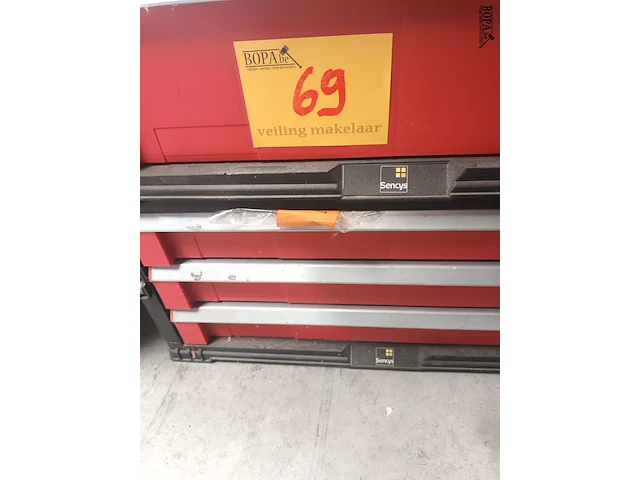 Lot 69 - materiaalkoffer sencys met inhoud - afbeelding 2 van  4