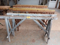 Lot 692 - houten schragen. 8 stuks - afbeelding 1 van  3