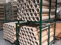 Lot 697 - stapelbak met kartonnen kokers. 3 stuks - afbeelding 2 van  2