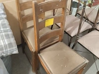 Lot 7 - houten retro stoelen. 2 stuks