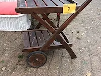 Lot 7 - houten serveerwagentje - afbeelding 4 van  4