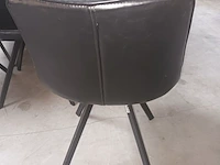 Lot 7 - lederen horeca stoelen hilma. 49 stuks - afbeelding 6 van  6