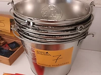 Lot 7 - metalen ijsemmers maes. 5 stuks