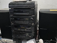 Lot 7 - stereo toren kenwood 6 delig met luidsprekers - afbeelding 1 van  6