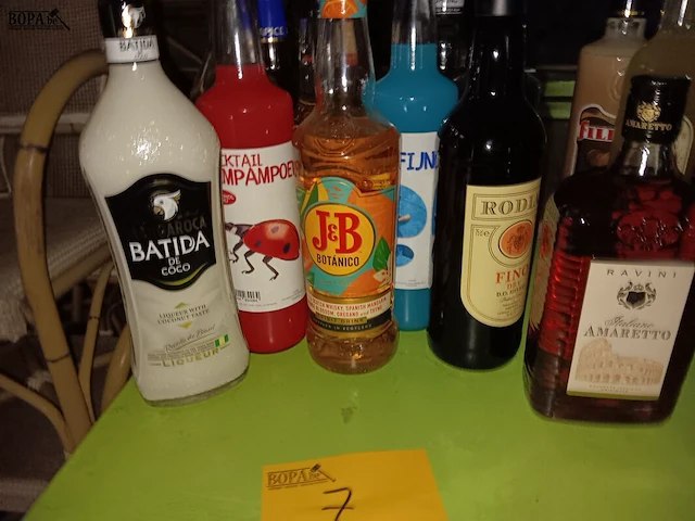 Lot 7 - sterke dranken - 12 flessen - afbeelding 1 van  2