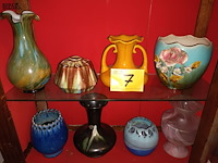 Lot 7 - vazen en bloempot. 8 stuks