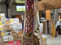 Lot 71 - glazen gekleurde vazen 4 stuks - afbeelding 7 van  8