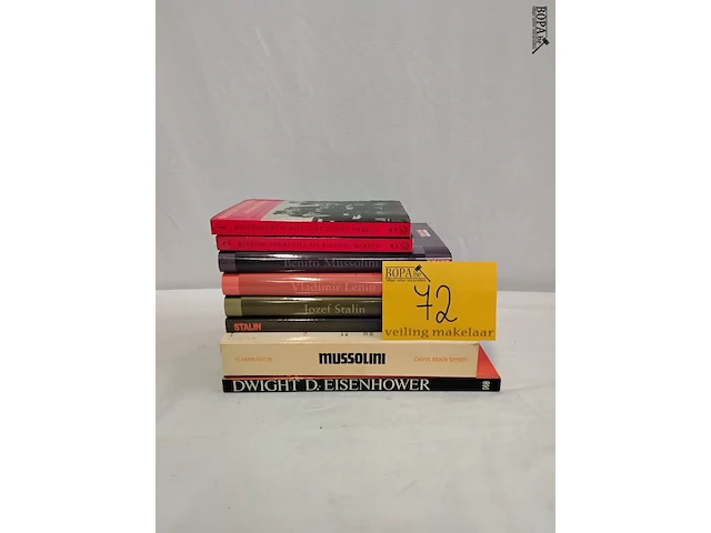 Lot 72 - lot boeken, grote wereldleiders, 8 stuks - afbeelding 1 van  1