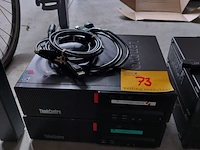 Lot 73 - lenovo thinkcentre desktop - 2 stuks - afbeelding 1 van  1