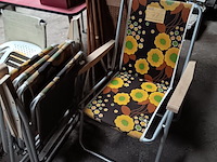 Lot 73 - retro vouwstoeltjes. 3 stuks - afbeelding 1 van  1