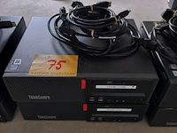 Lot 75 - lenovo thinkcentre desktop - 2 stuks - afbeelding 1 van  1