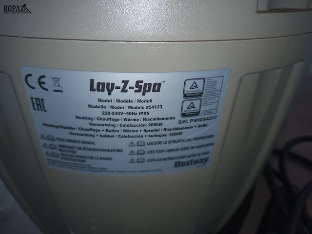 Lot 77 - lay-z-spa chauffage bestway - afbeelding 3 van  3