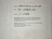 Lot 78 - kader 'die schlafenden' van j. niklas, bladgoud, kunsthandwe - afbeelding 3 van  3