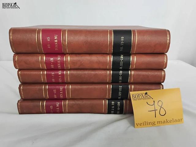 Lot 78 - serie boeken, encyclopedie toen en nu van '40-'45, 5 stuks - afbeelding 1 van  1