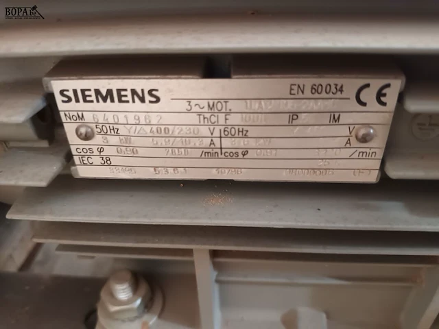 Lot 783 - vacuumpomp siemens - afbeelding 3 van  3
