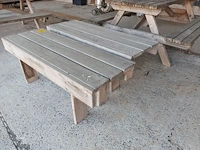 Lot 788 - houten bankje. 2 stuks - afbeelding 3 van  3