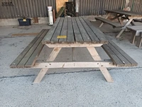 Lot 789 - houten picknick bank - afbeelding 2 van  3