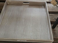 Lot 79 - landelijke houten opdienborden 4 stuks - afbeelding 2 van  5