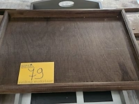 Lot 79 - landelijke houten opdienborden 4 stuks - afbeelding 4 van  5