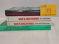 Lot 79 - lot boeken, geschiedenis 2e wereldoorlog, 4 stuks - afbeelding 1 van  1