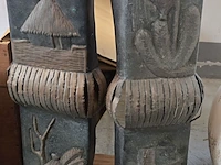 Lot 8 - afrikaanse kunstwerken op koperen plaat - afbeelding 1 van  2