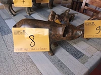 Lot 8 - bronzen varken pierre chenet - afbeelding 1 van  4
