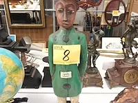 Lot 8 - houten afrikaans beeld - afbeelding 1 van  5