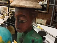 Lot 8 - houten afrikaans beeld - afbeelding 2 van  5