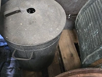 Lot 8 - koperen kuip en steriliseerpot - afbeelding 3 van  3