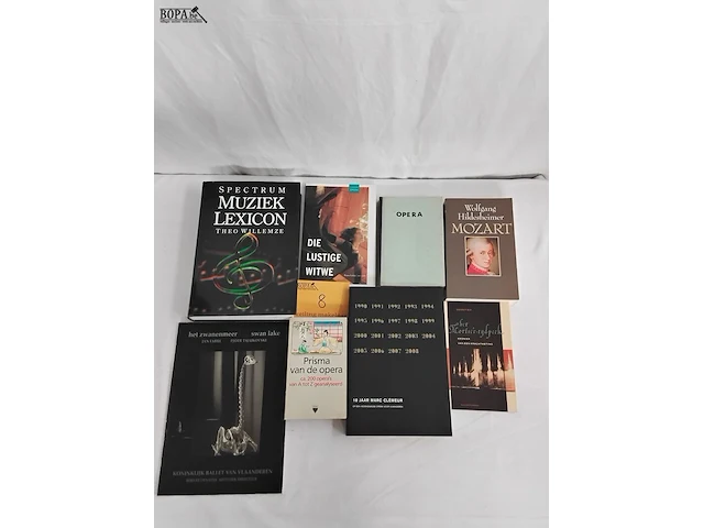 Lot 8 - lot boeken, klassieke muziek, 8 stuks - afbeelding 2 van  2