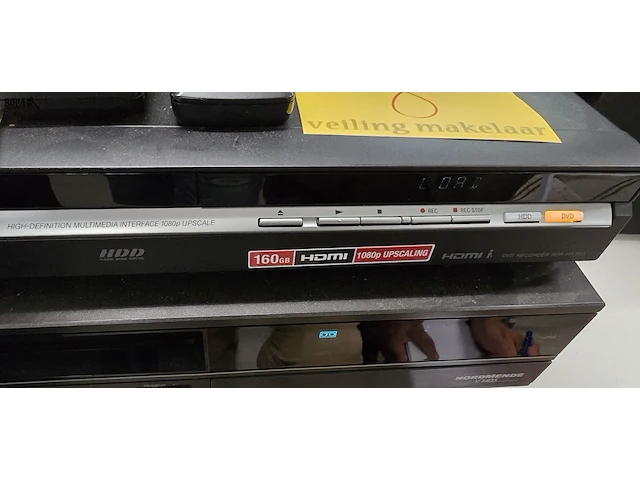 Lot 8 - sony dvd recorder en video recorder - afbeelding 3 van  5