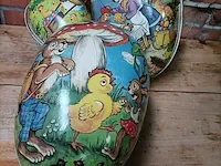 Lot 8 - vintage decoratieve kartonnen paaseieren - afbeelding 5 van  5