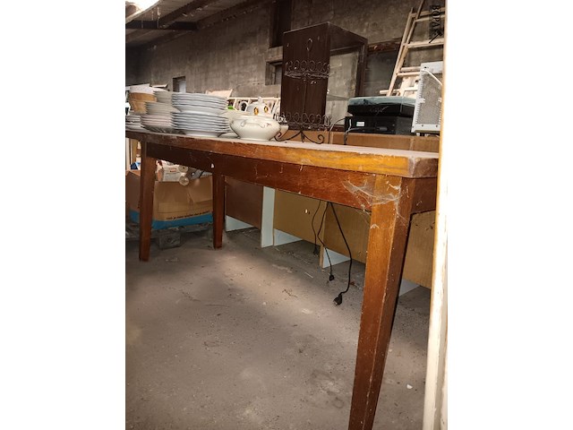 Lot 80 - houten tafel - afbeelding 2 van  2